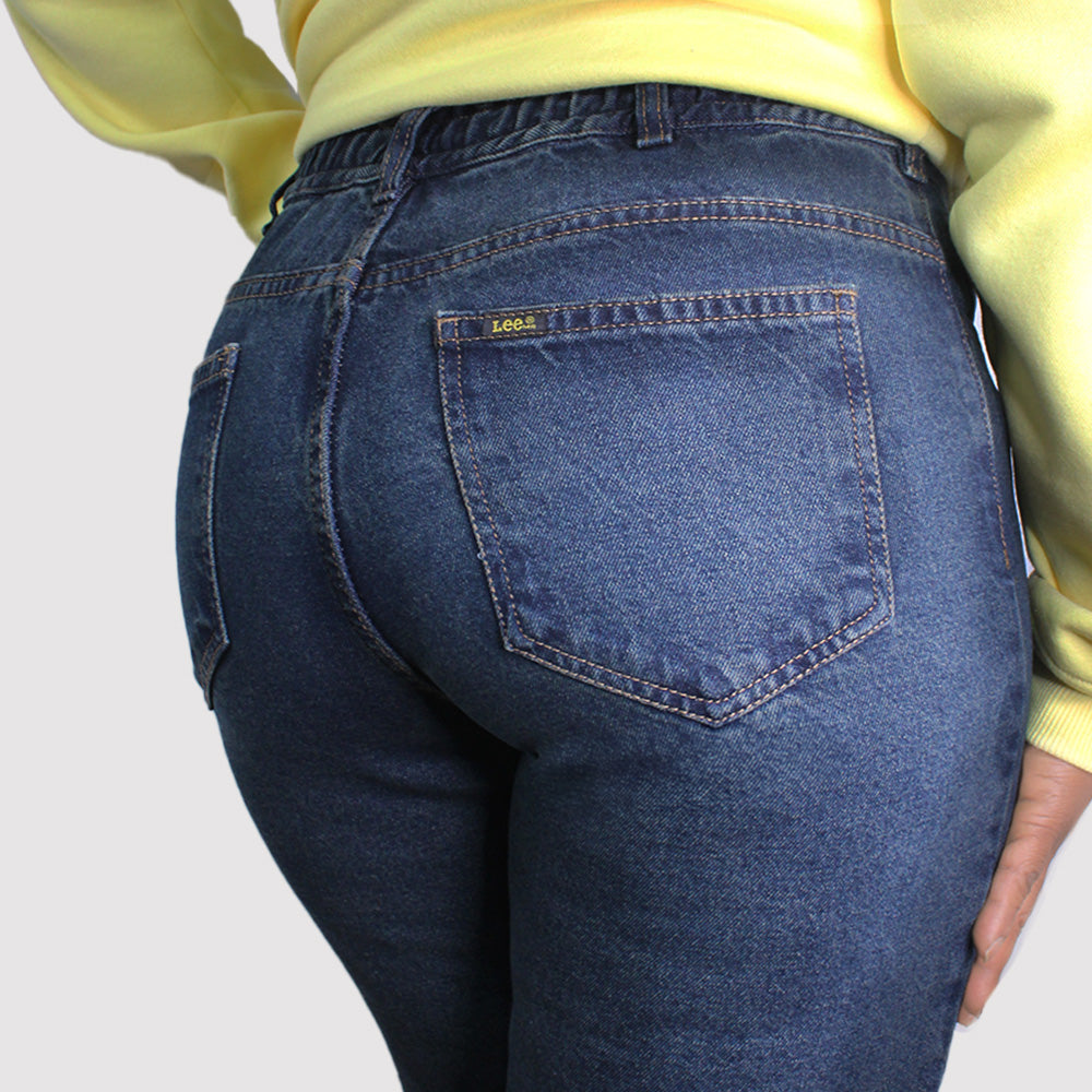 Jean Curvy Elástico Mujer Lec Lee Índigo Oscuro