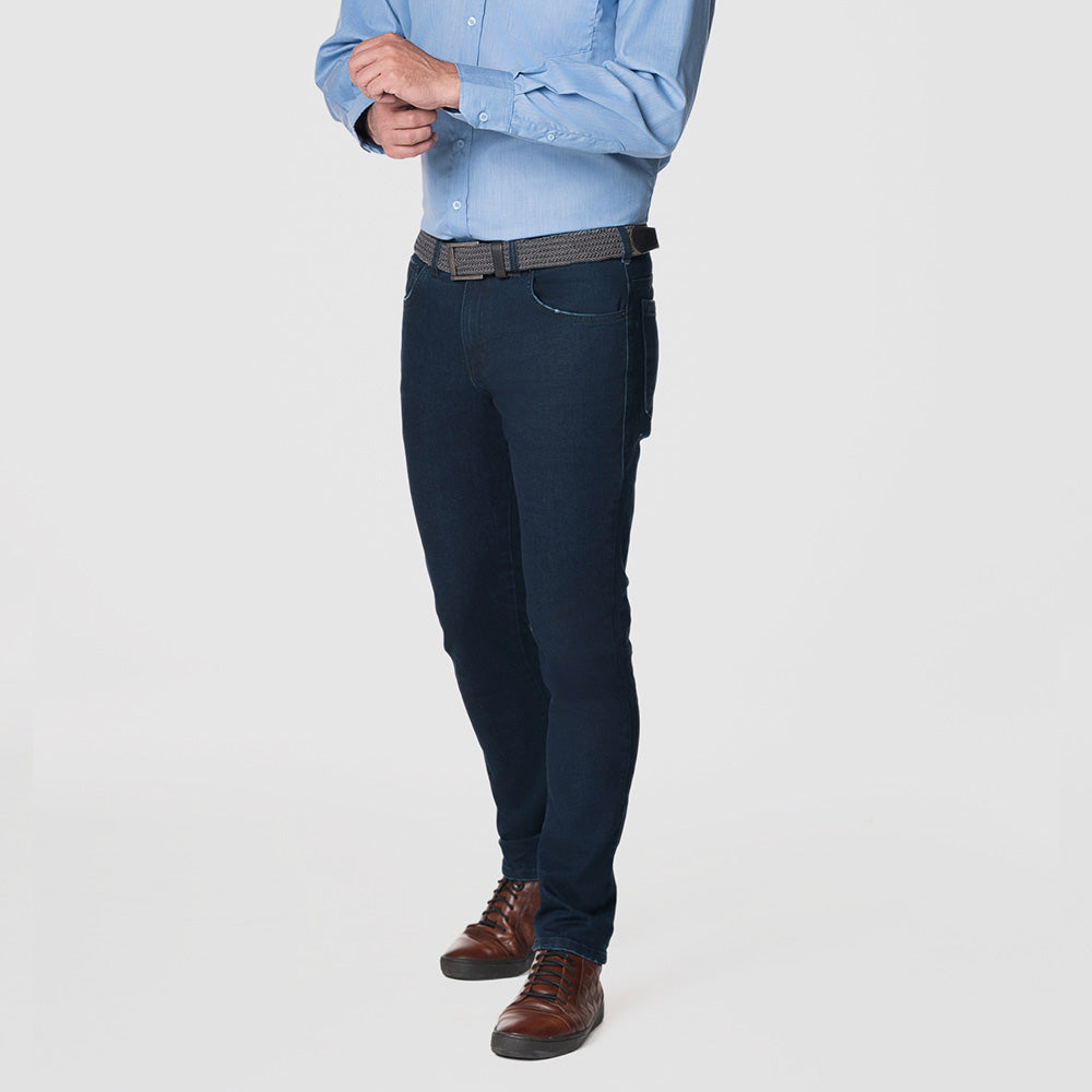 Jean Basic Denim Trim Fit Índigo Oscuro