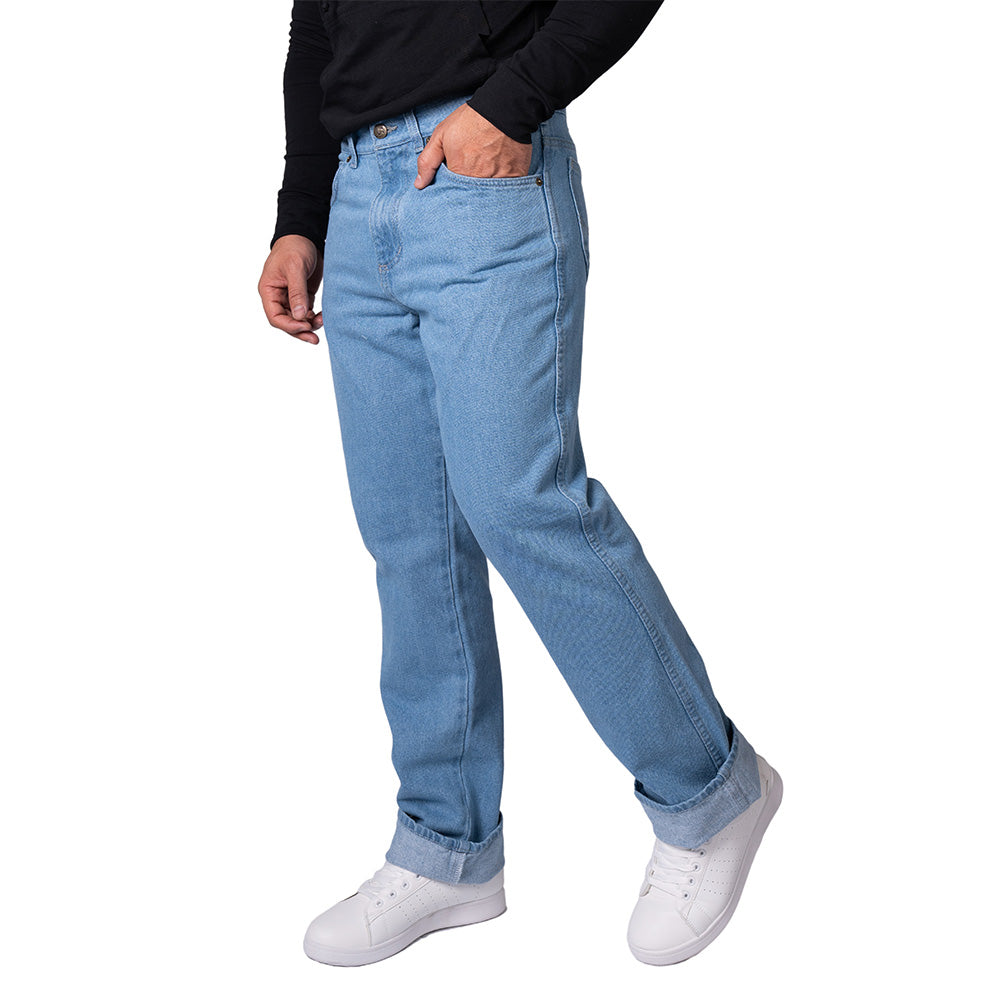 Pantalón de Mezclilla para Caballero · 100% Algodón · Color Índigo Oscuro