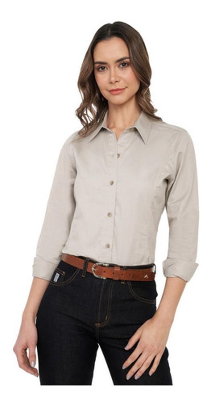 Blusa Básica Mujer Ref. 209 Lec Lee - Beige