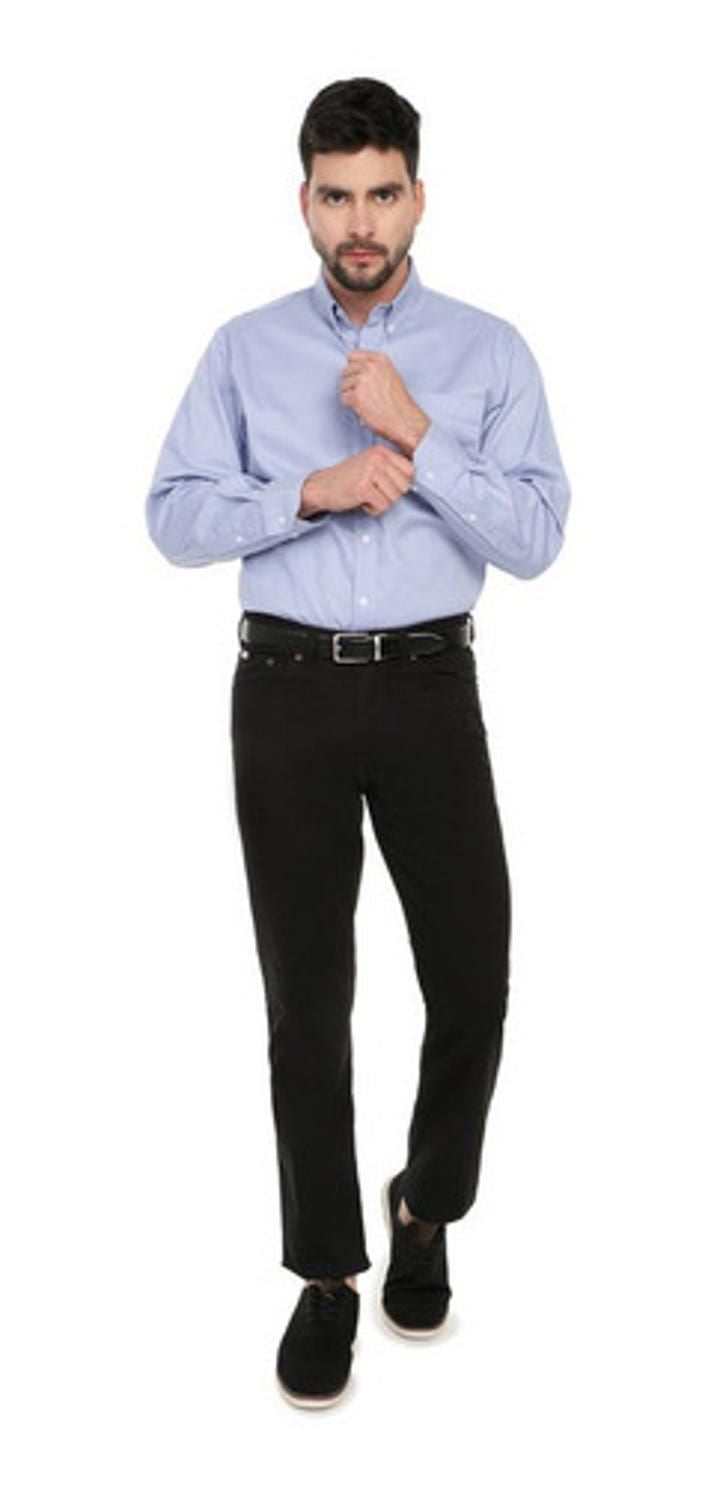 Camisa Manga Larga Dril Lec Lee para Hombre - Azul Claro