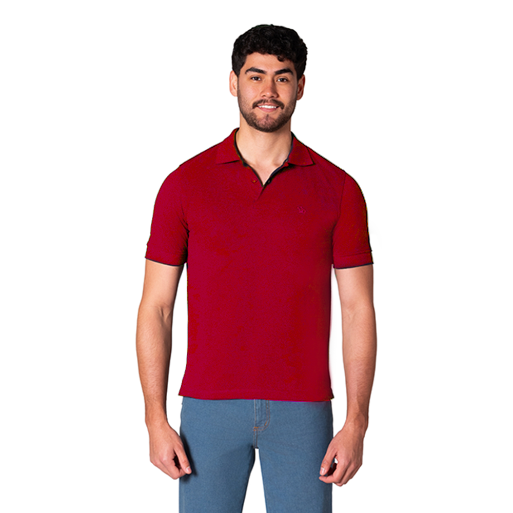 Camiseta Polo 303 Hombre Lec Lee - Rojo