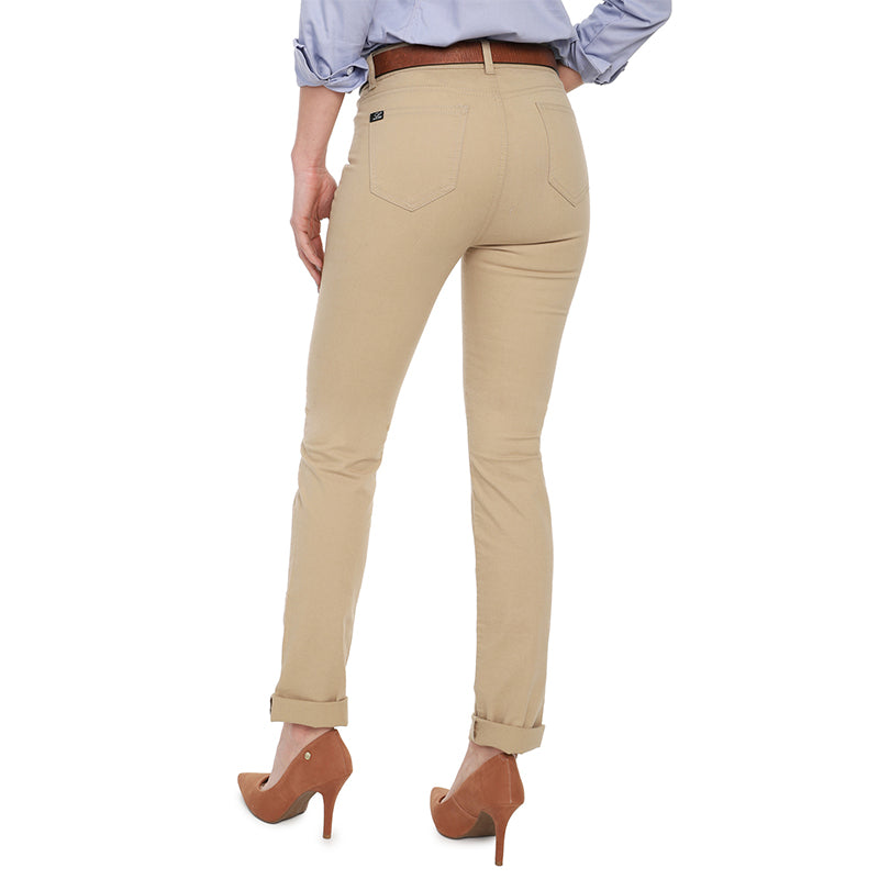 Pantalón Clásico Mujer Ref. 160 Lec Lee Caqui