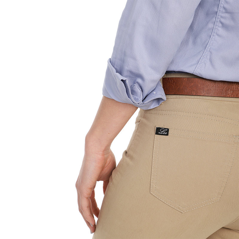 Pantalón Clásico Mujer Lec Lee Kaki