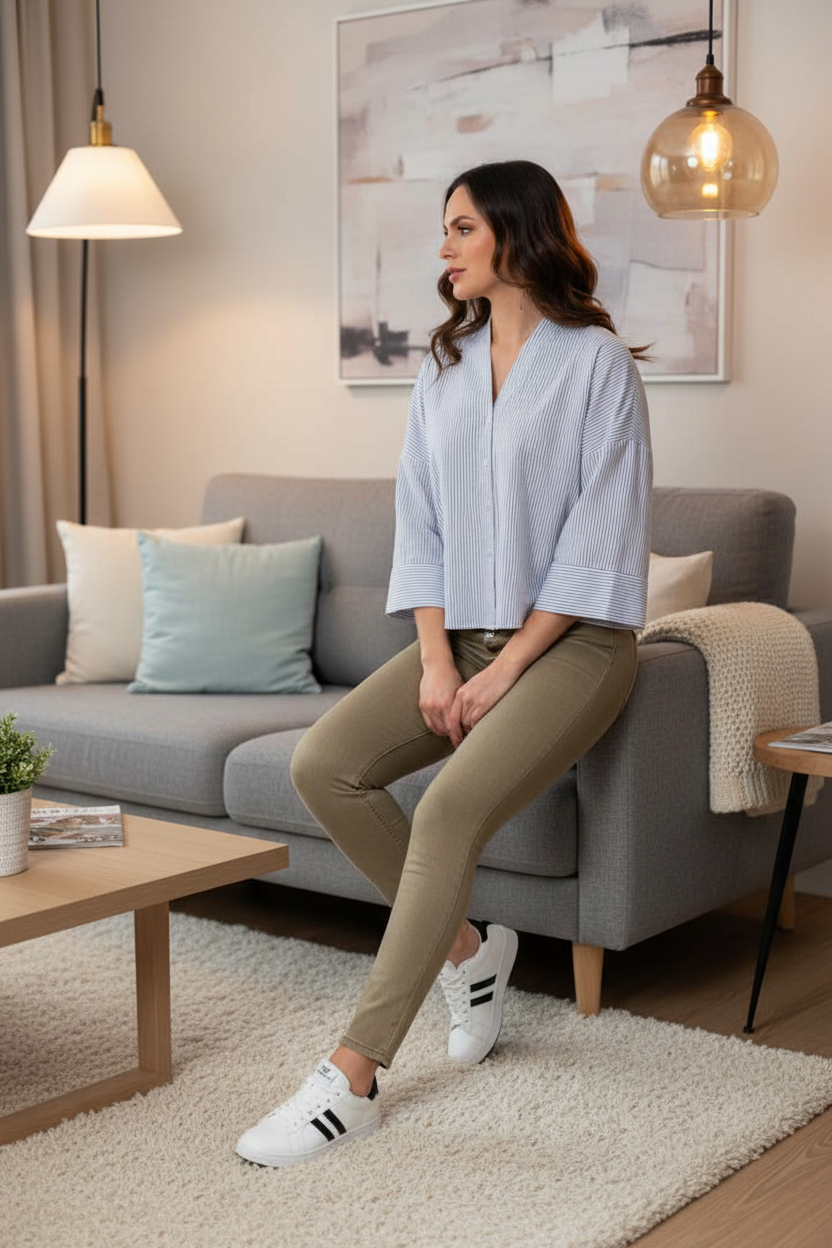 Jean Skinny fit en Color para Mujer Lec Lee