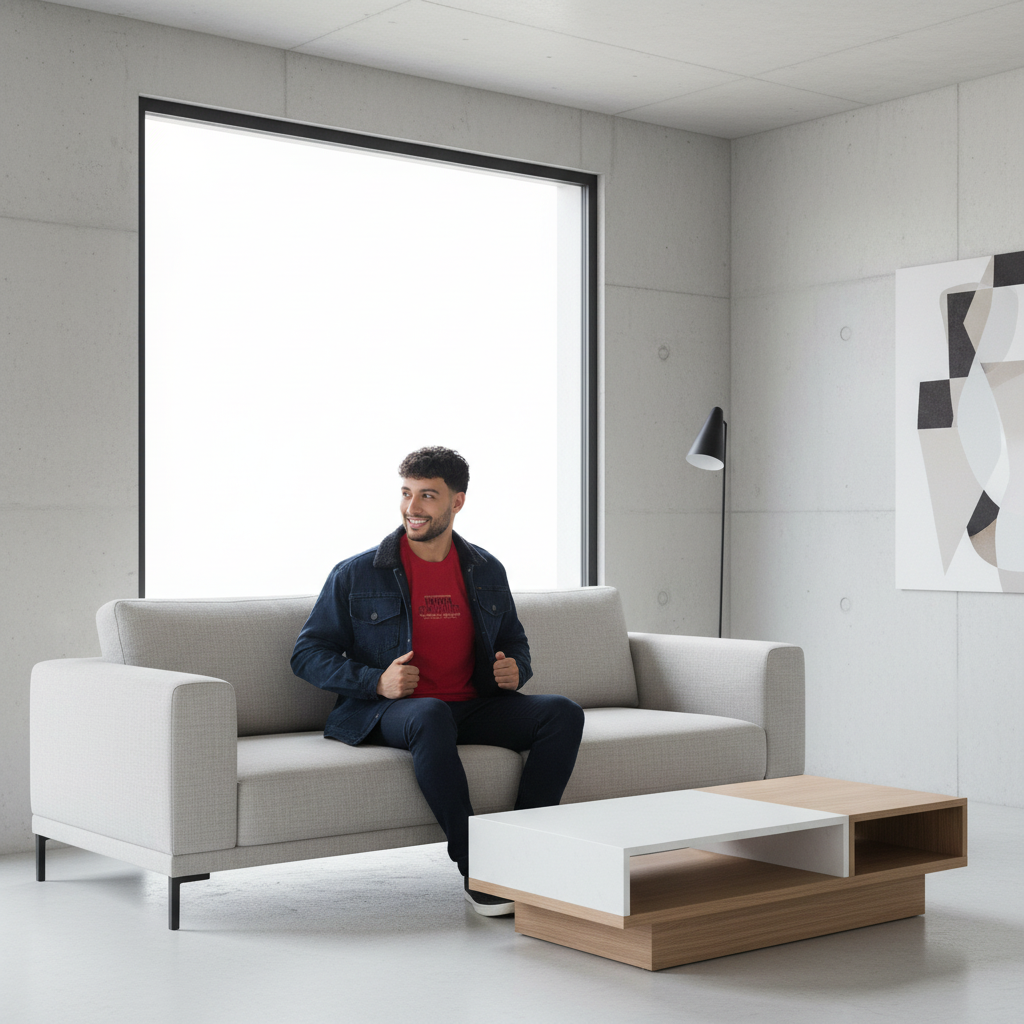 Chaqueta para Hombre Índigo con Ovejero Lec Lee
