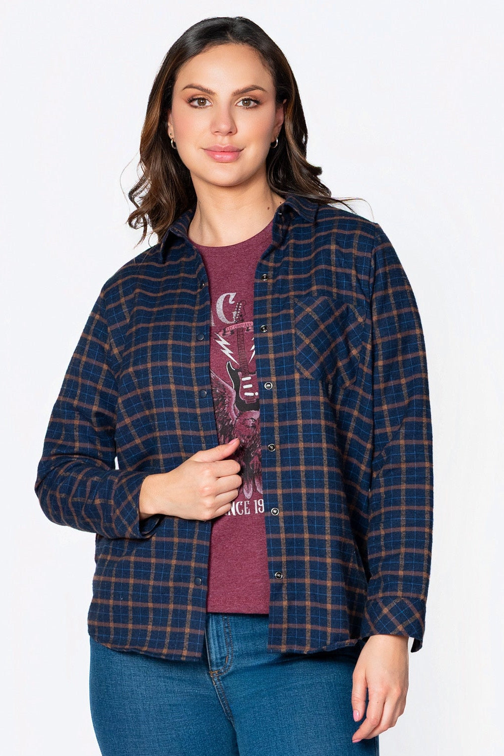 Blusa leñadora para mujer Lec Lee