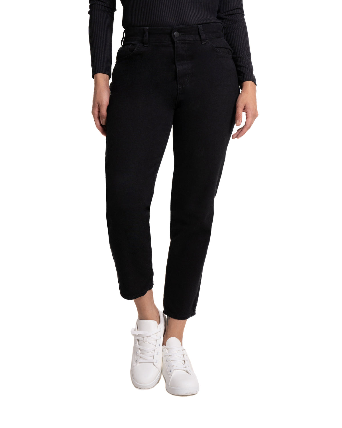 Jean Mom Fit para mujer color negro