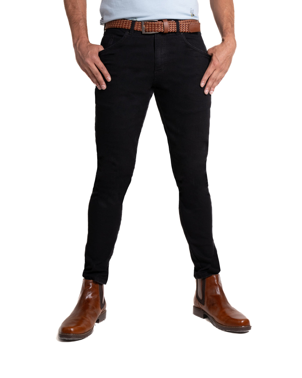 Jean Trim para hombre color negro