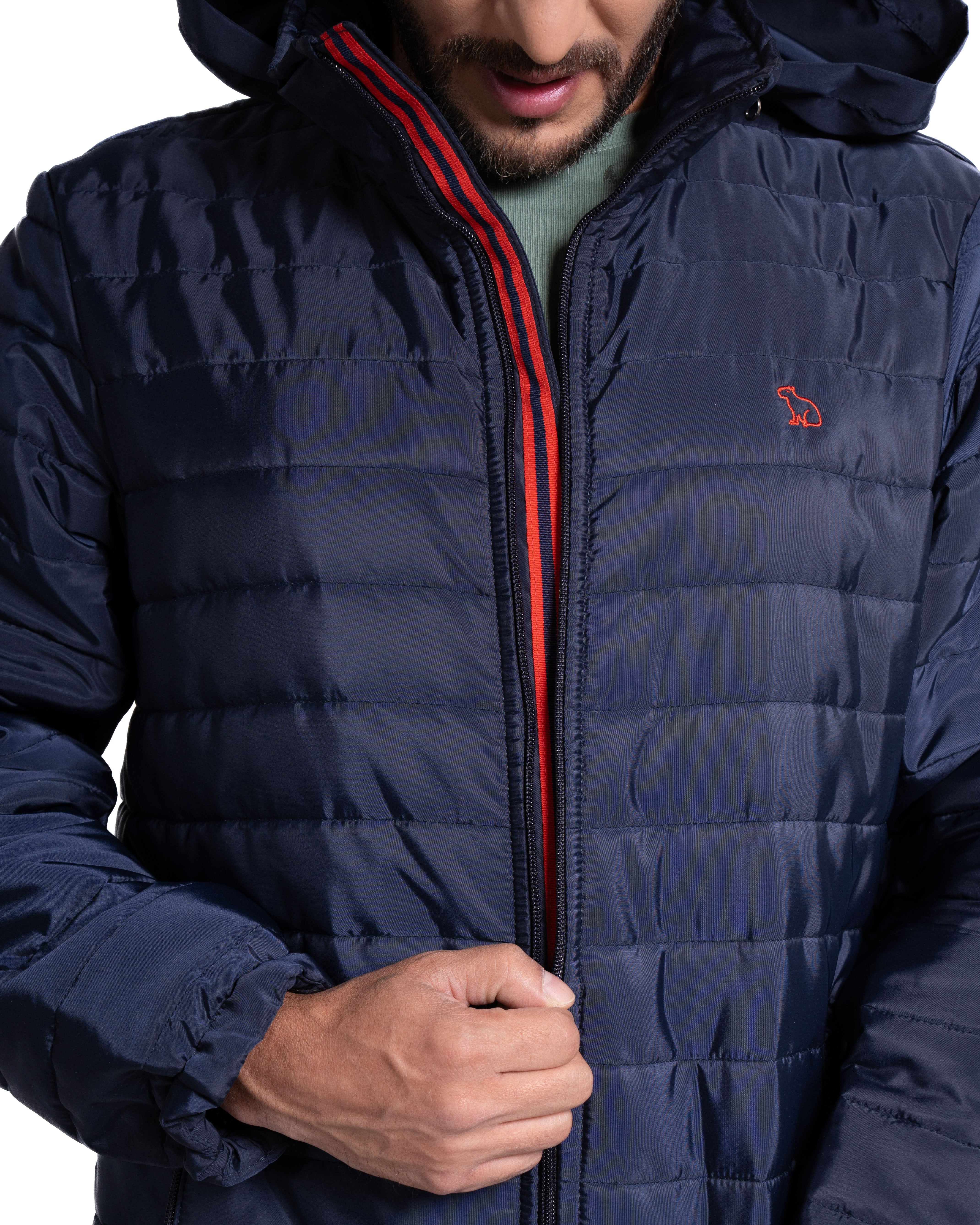 Chaqueta acolchada para hombre color azul oscuro