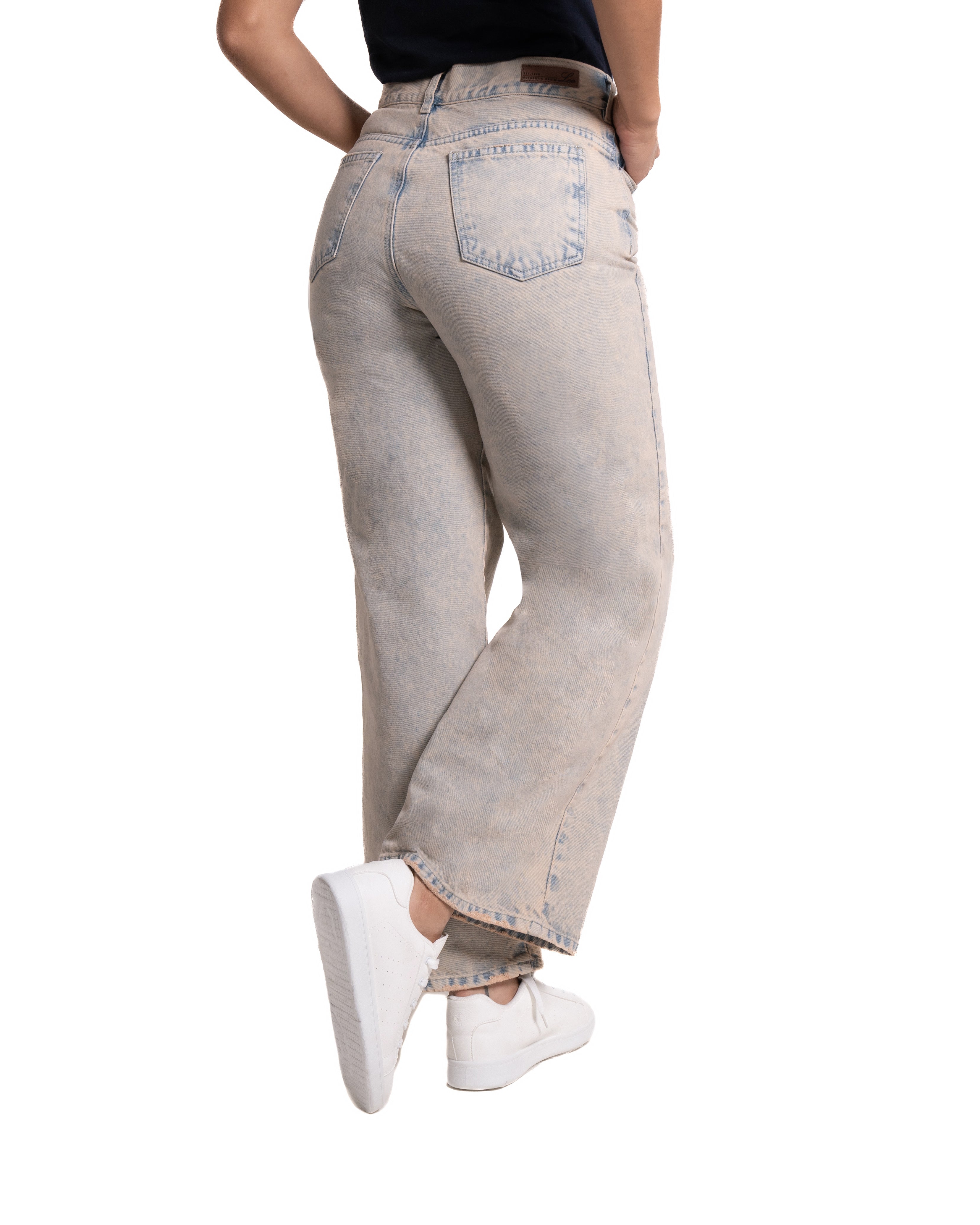 Jean Palazzo para mujer color dirty