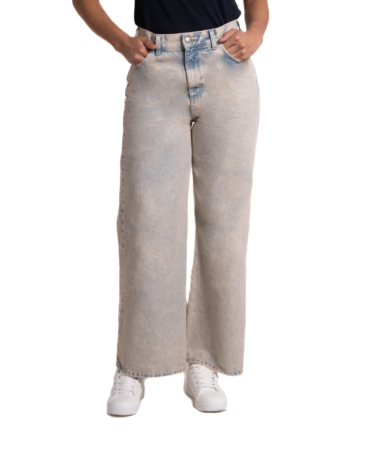 Jean Palazzo para mujer color dirty
