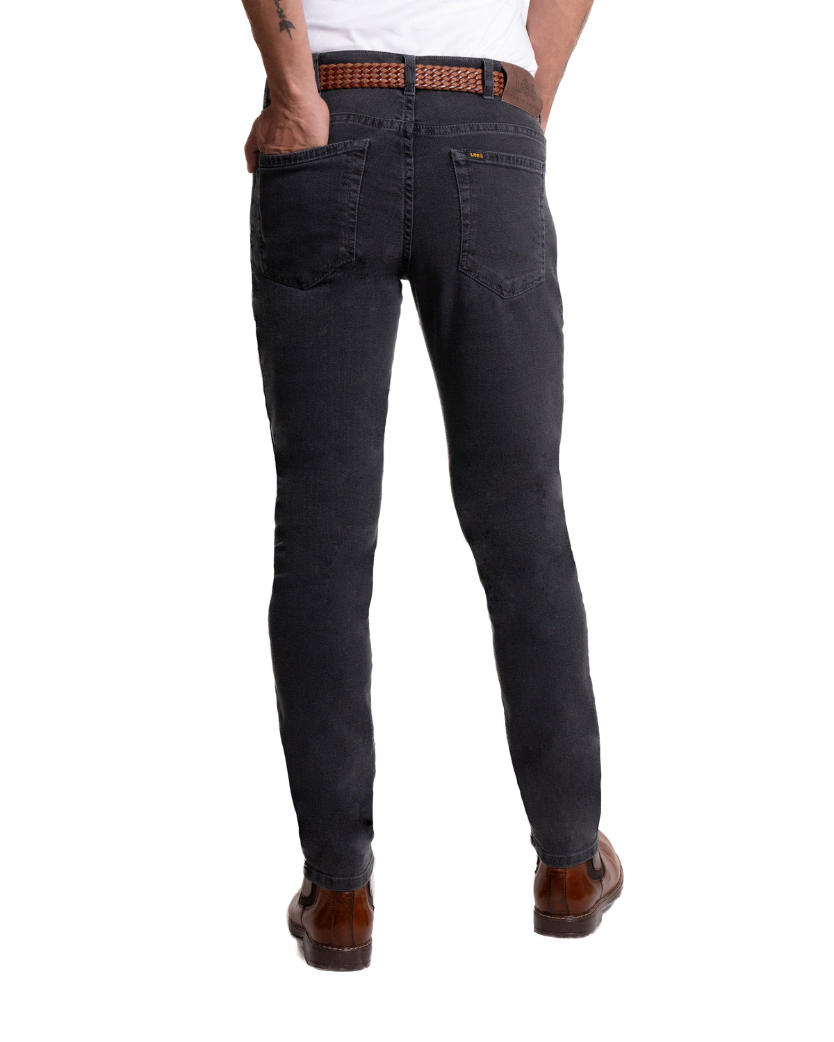 Jean skinny para hombre color gris