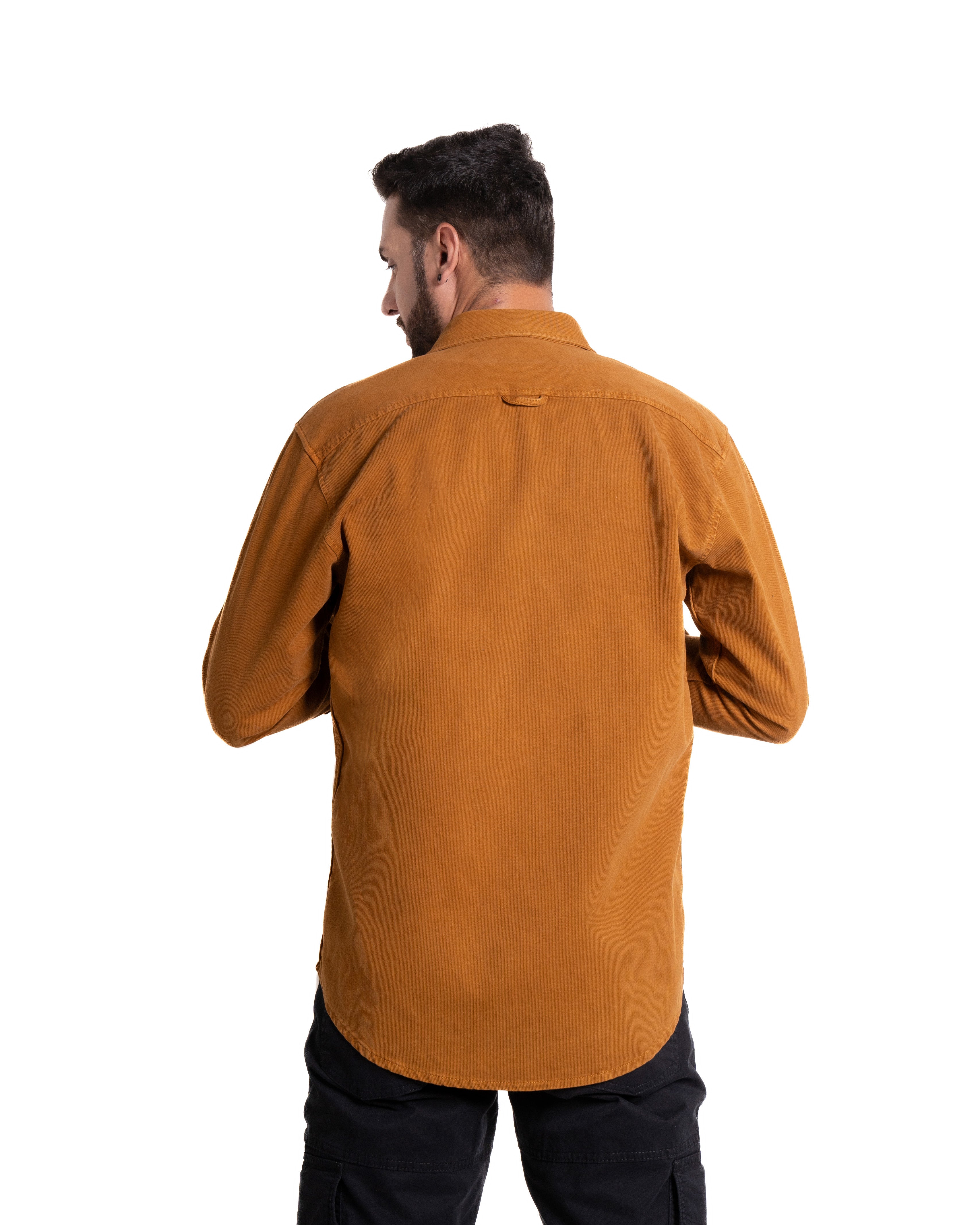Camichaqueta para hombre color mostaza