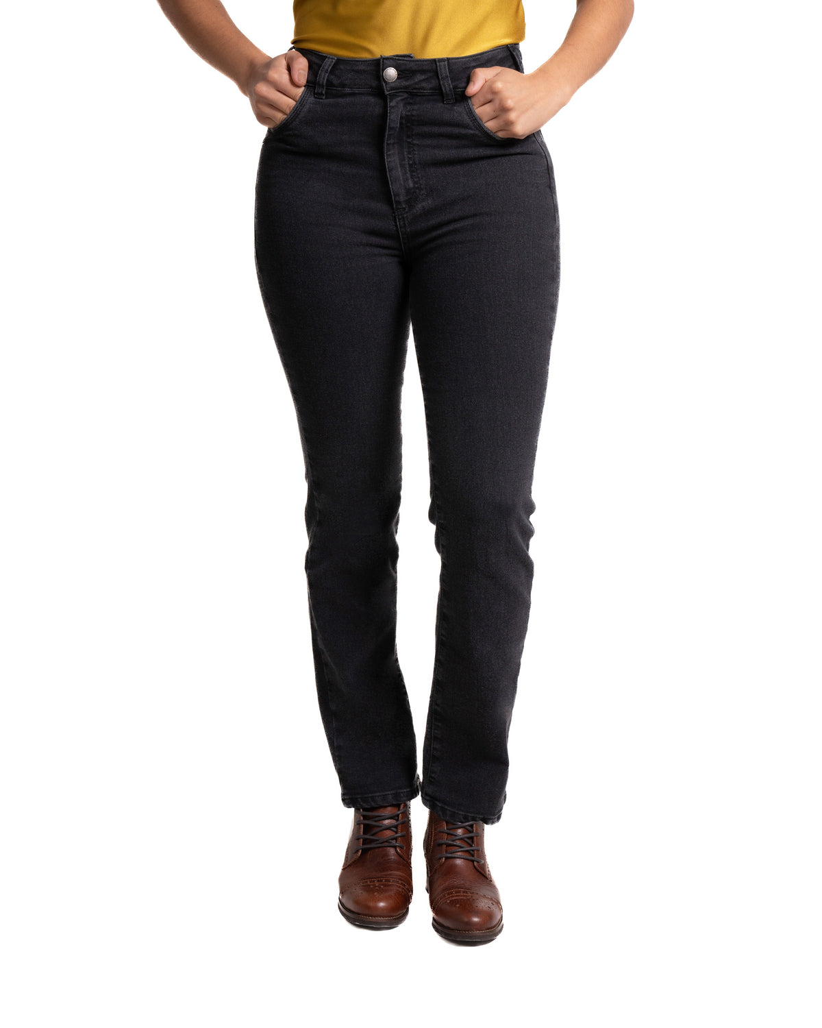 Jean Straight para mujer color negro