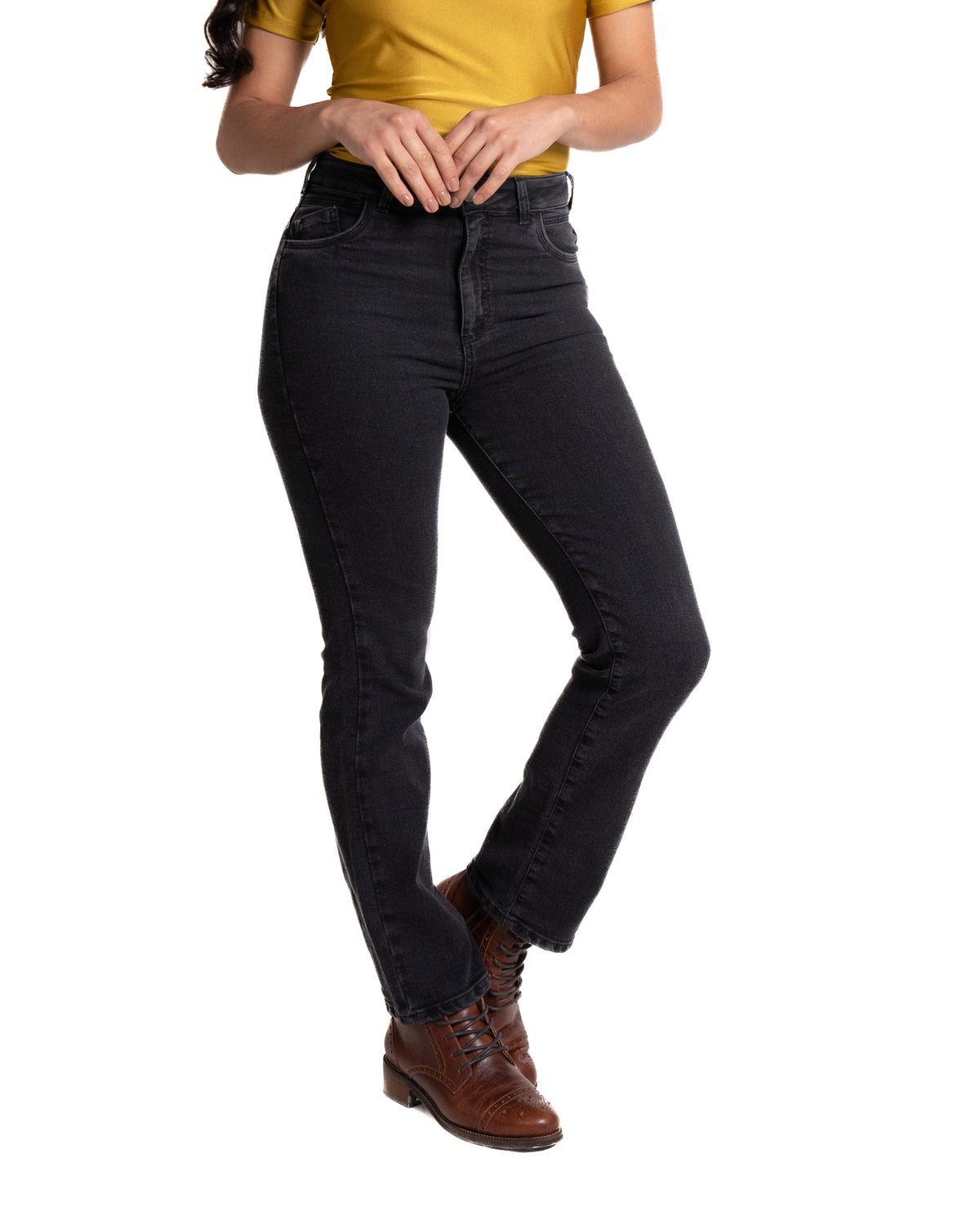 Jean Straight para mujer color negro