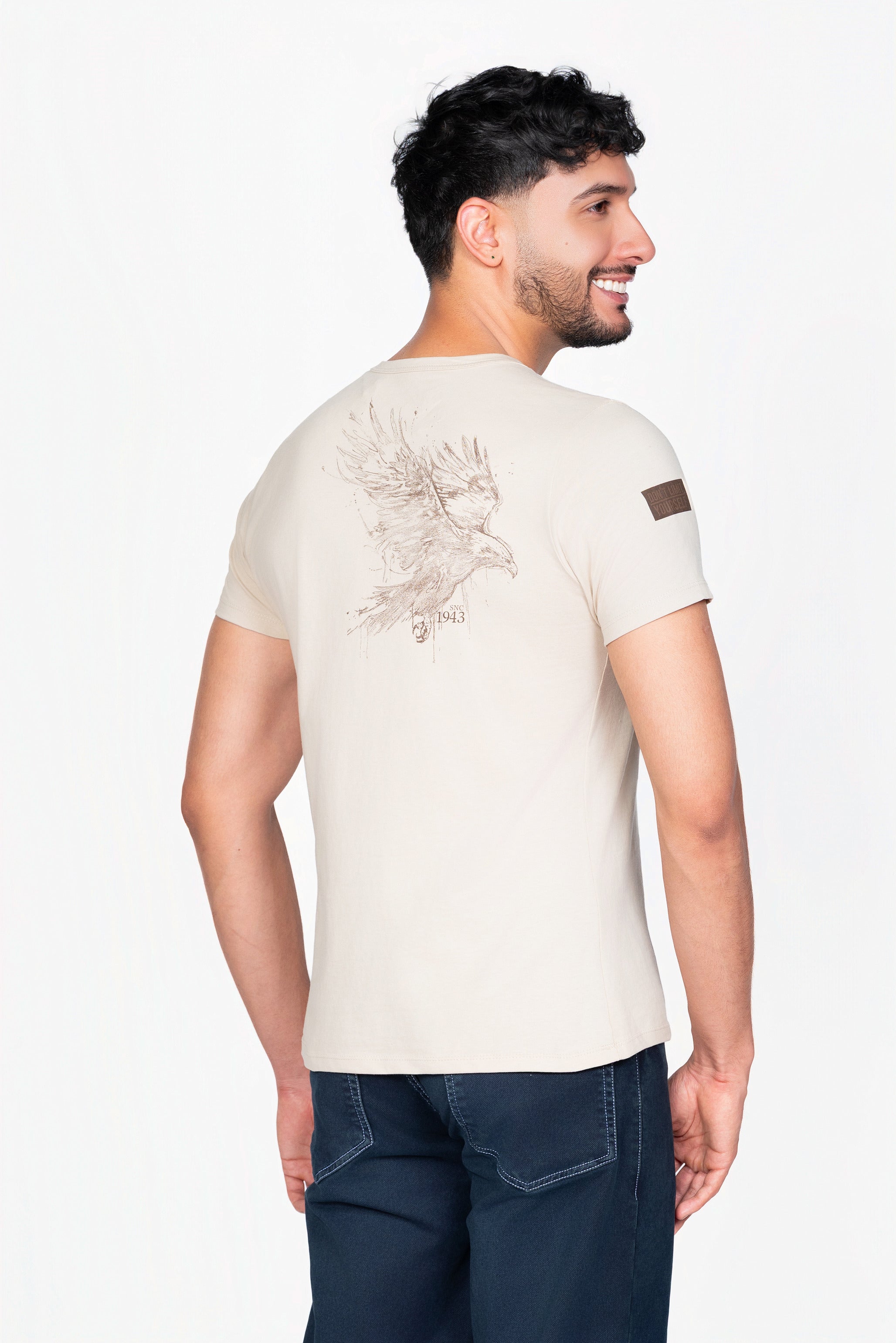 Camiseta Casual Hombre Lec Lee Blanca