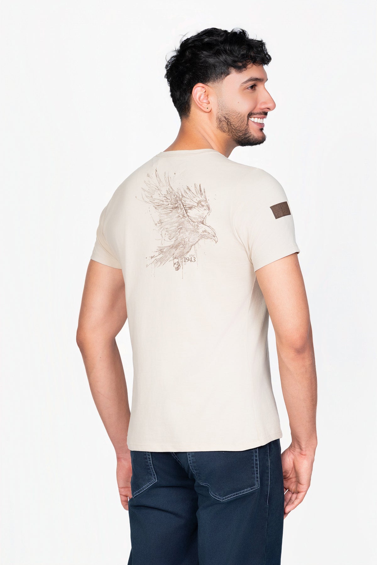 Camiseta Casual Hombre Lec Lee Blanca