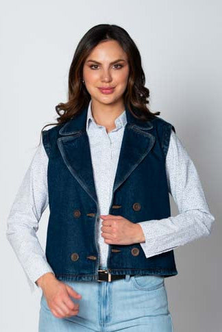 Chaleco Índigo para Mujer Lec Lee