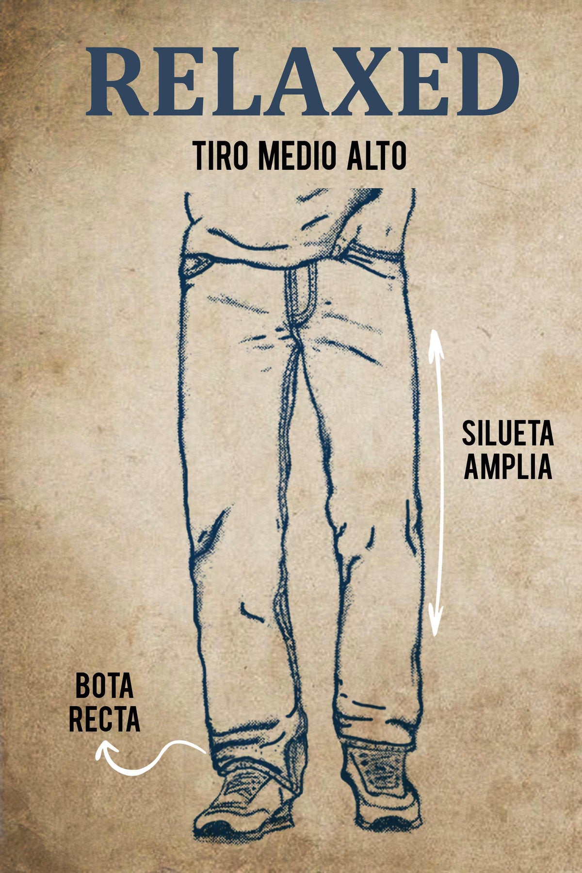 Jean Hombre Relaxed Lec Lee Índigo Oscuro