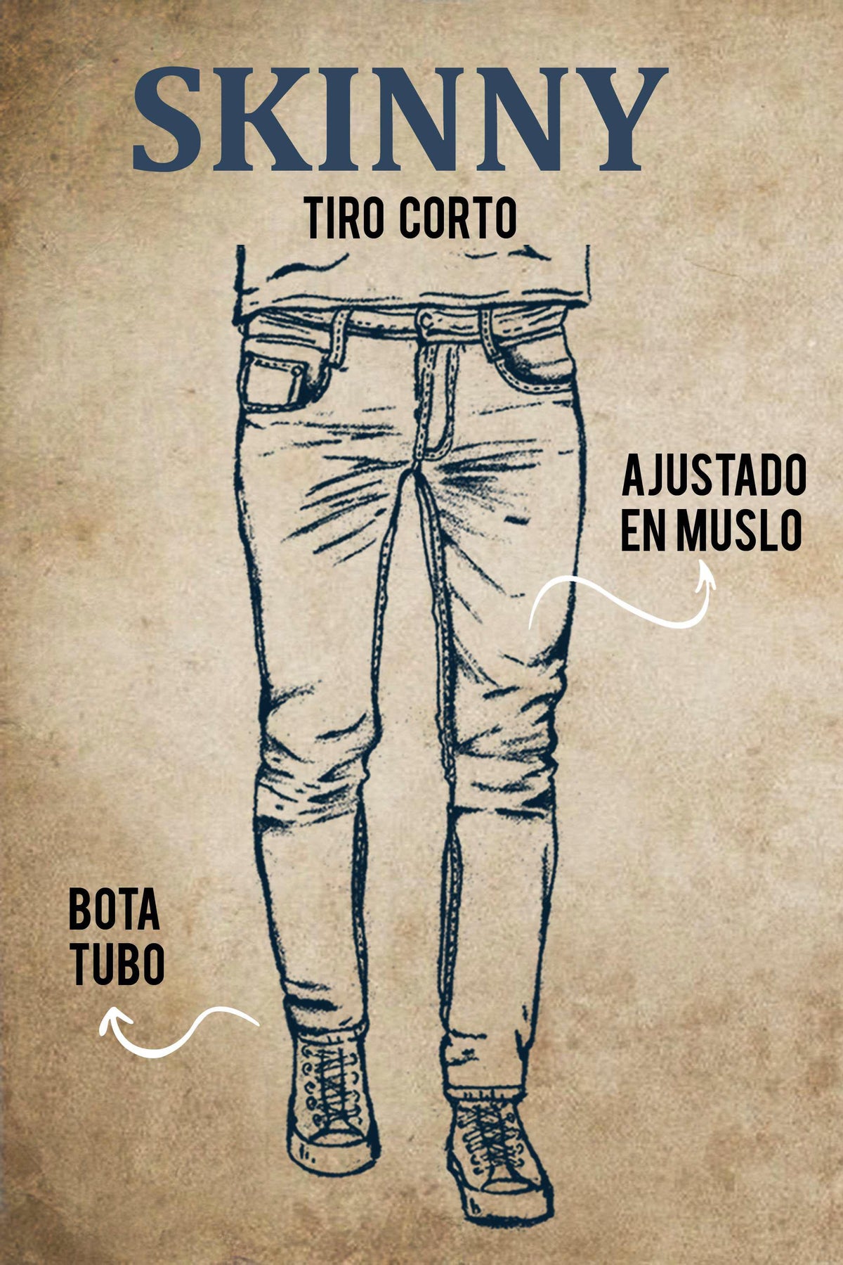 Jean Skinny Hombre Lec Lee Azul Medio