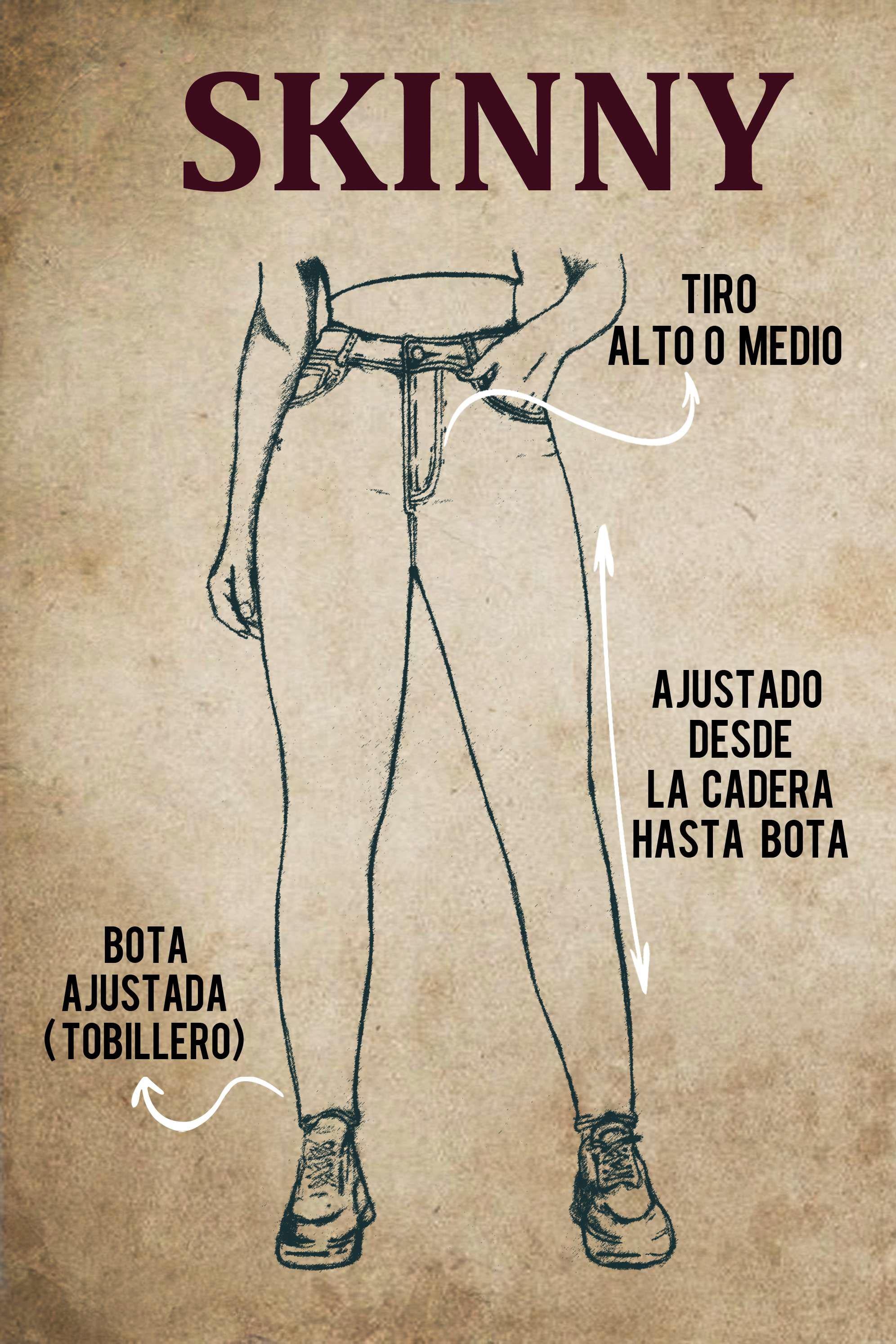 Jean Skinny Fit para Mujer Lec Lee