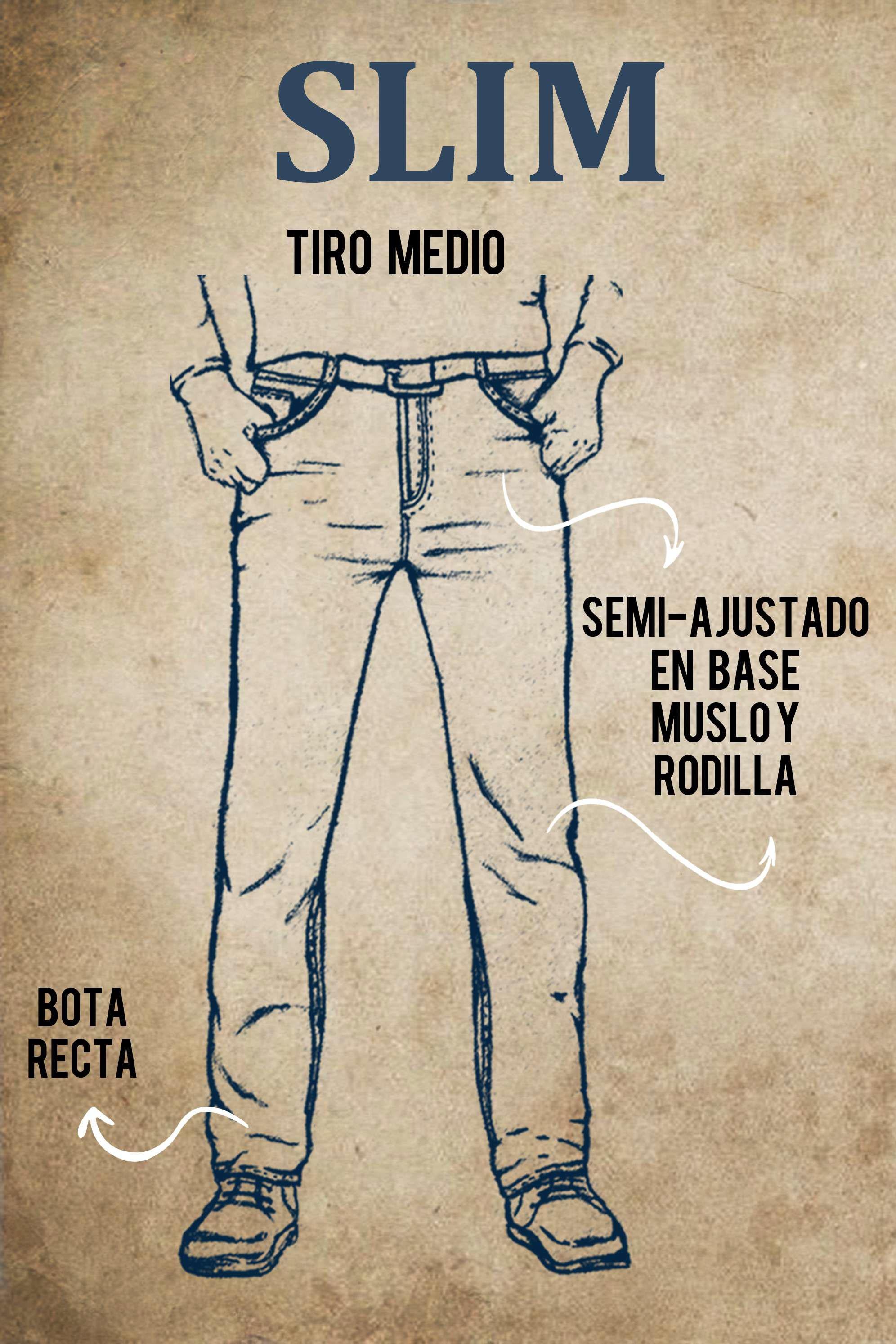 Jean Slim Hombre Lec Lee Azul Oscuro