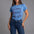 Camiseta Cuello Redondo Mujer Lec Lee Azul Oscuro - Hortensia