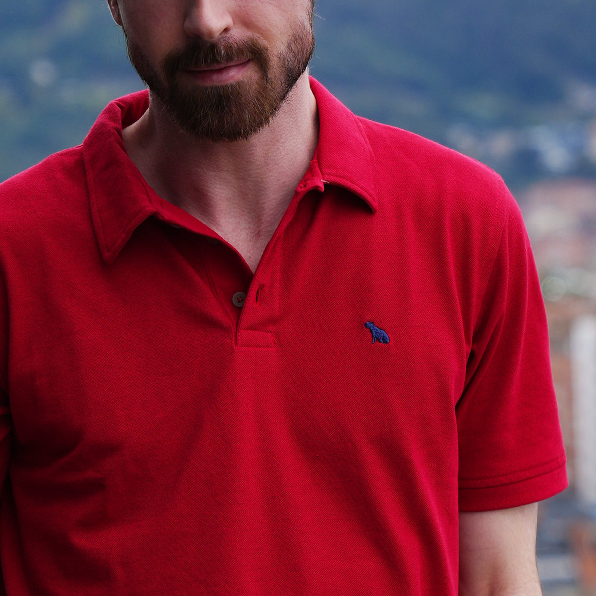 Camiseta Polo Lec Lee -  Rojo