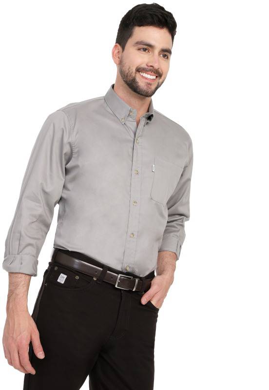 Camisa Básica 108 Lec Lee Hombre - Gris Claro