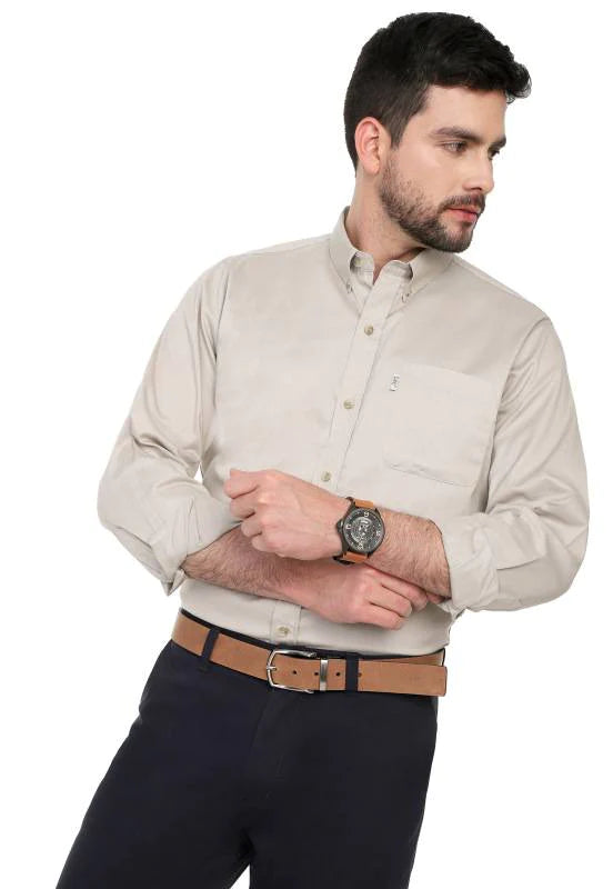 Camisa Básica 108 Lec Lee Hombre - Beige