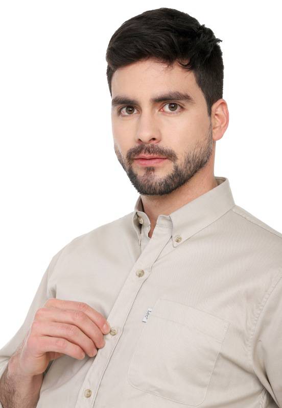 Camisa Básica 108 Lec Lee Hombre - Beige