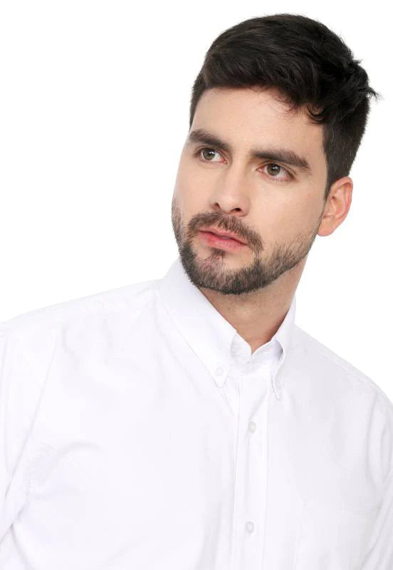 Camisa Manga Larga Lec Lee para Hombre - Blanca