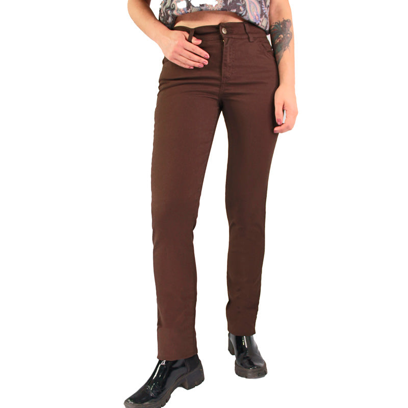 Pantalón Clásico Mujer Ref. 160 Lec Lee Café