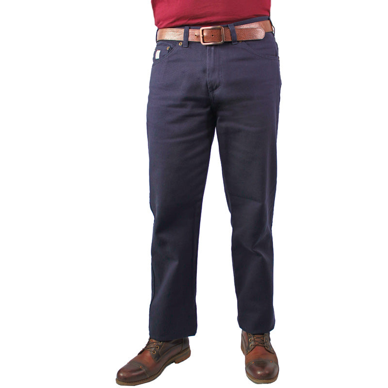 Pantalón En Dril Básico Para Hombre Azul - Main Image
