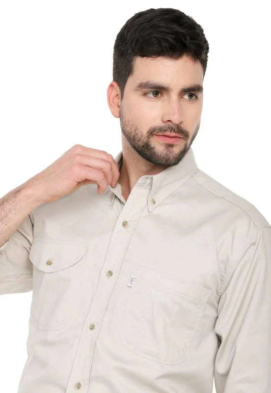 Camisa Basic Manga Larga Lec Lee para Hombre - Pumis