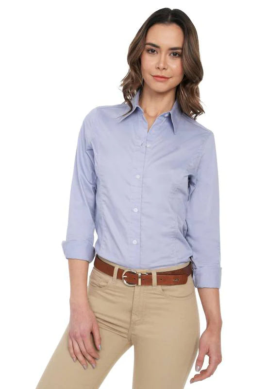 Blusas azules mujer sales