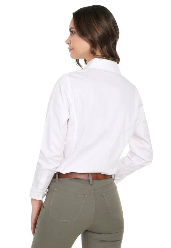 Blusa Basic Fem Manga Larga Lec Lee para Mujer Blanca
