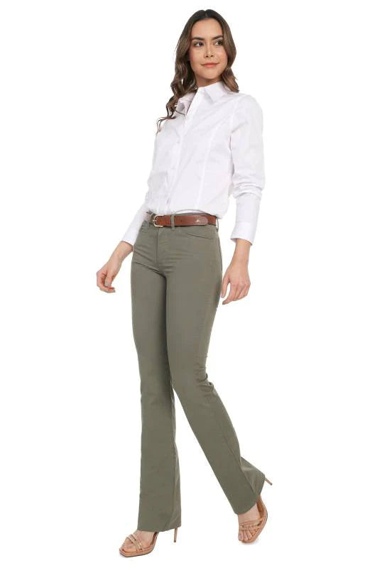 Blusa Basic Fem Manga Larga Lec Lee para Mujer - Blanca