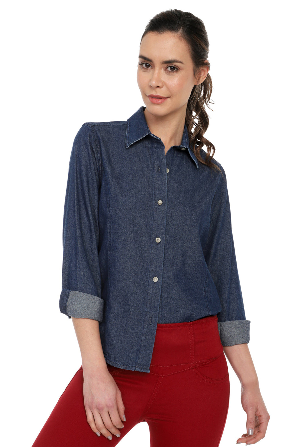 Blusa  Denim Mujer Ref. 211 Lec Lee Índigo Medio