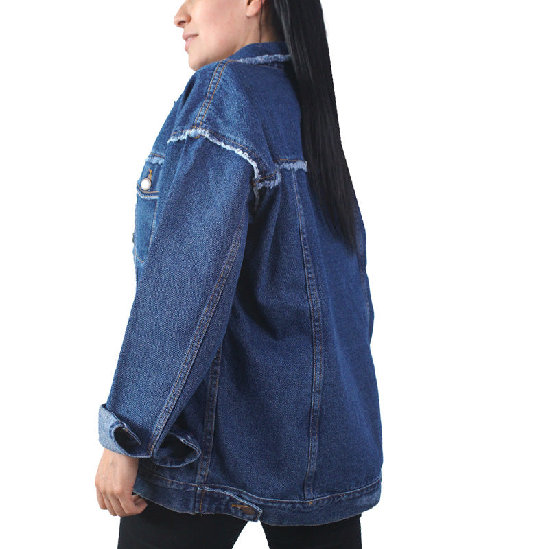 Chaqueta Denim para Mujer Lec Lee - Índigo Medio