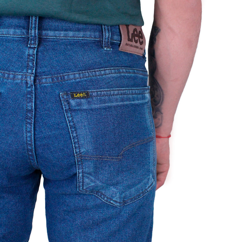 Jean Slim Fit Para Hombre Índigo Medio