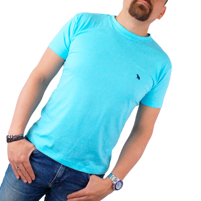 Camisetas basicas azul marino hombre