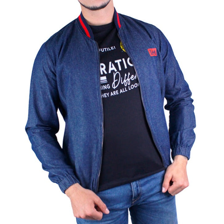 Chaqueta Demin para hombre Lec Lee - Índigo Oscuro