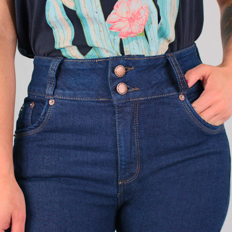 Jean Push Up Lec Lee índigo Medio