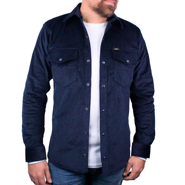Camisa en Pana para Hombre Lec Lee - Azul