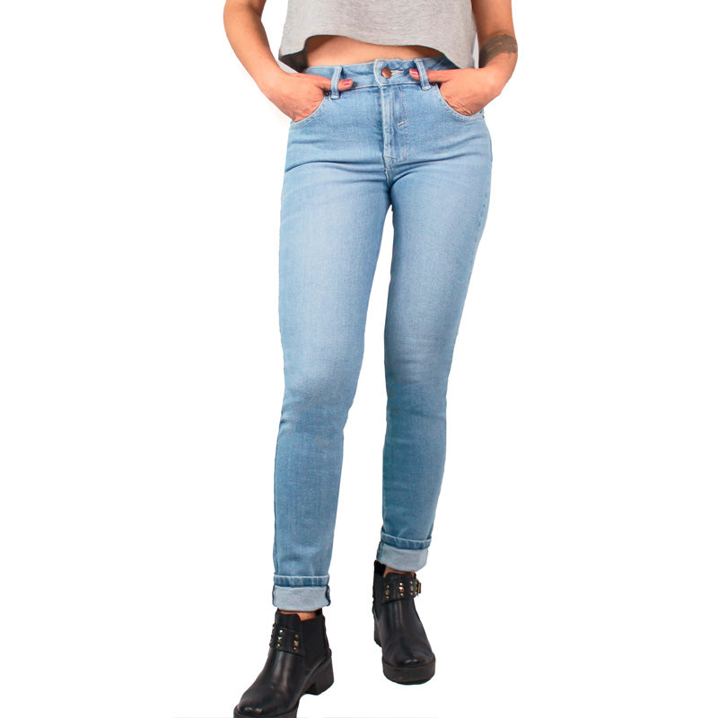 Jean Skinny Índigo Claro Lec Lee Para Mujer