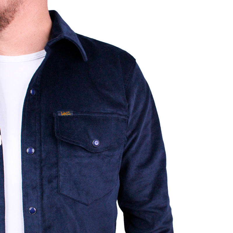 Camisa en Pana para Hombre Lec Lee - Azul