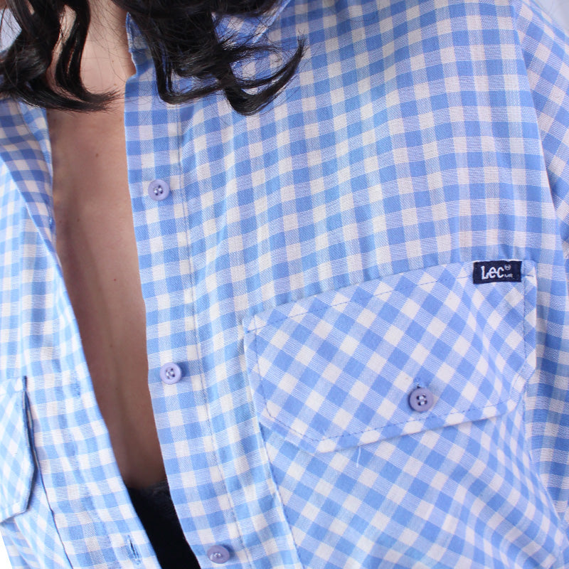 Camisa Leñadora Para Mujer Lec Lee Azul Hortencia