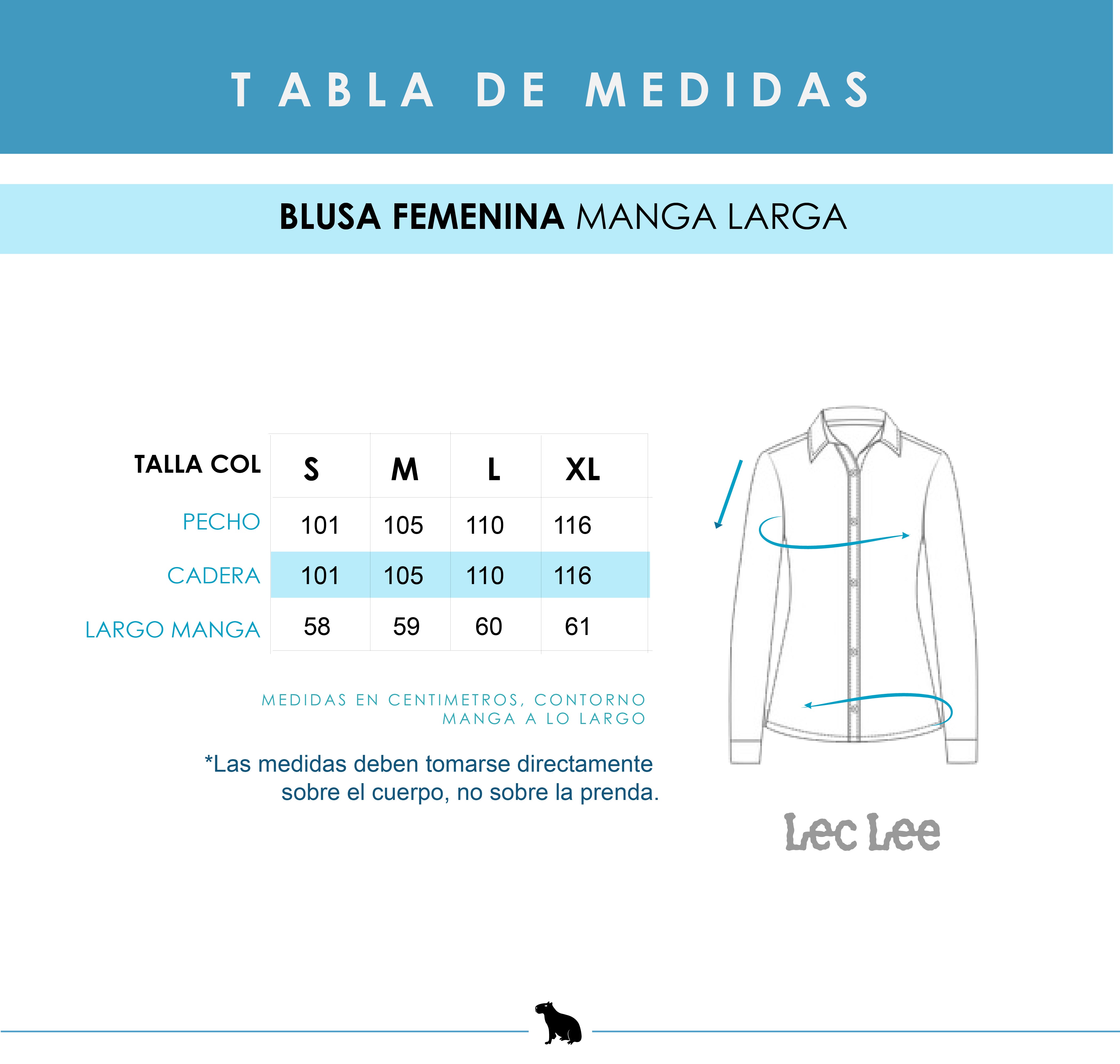Camisa Leñadora Para Mujer Lec Lee Negro